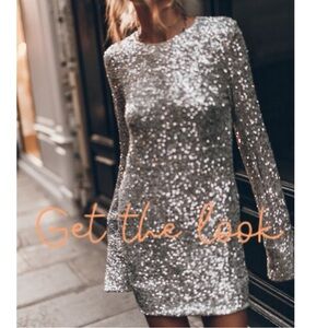 JARLO SEQUIN GOLD DRESS SZ S